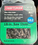 Brand New Craftsman 18" Saw Chain 713619 S62. Price: $19.99.
