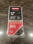 Oregon 12" R45 Chainsaw New Sealed Dl 3/8" Lp .043". Price: $18.99.