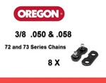 Chainsaw Repair Links 3/8 .050 .058 Sets Oregon 72 & 73 Series New. Price: $15.88.