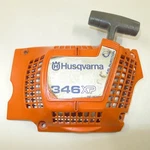 Oem Husqvarna Recoil Starter Assembly, Large Decal, Models 346 340 345 350 353 Used. Price: $26.00.