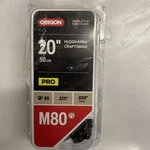 Oregon 20" M80 .050" Replacement Husqvarna Craftsman Jonsered Open. Price: $20.99.
