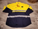 Bisley Workwear Safety-wear Long Sleeve Hi-vis Drill Shirt Size 3XL New Nwt. Price: $29.95.