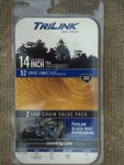 Trilink Saw Chain 14" S52 /item# CL15052X2TL2 15052X2TLW Value Pack 2821 New. Price: $9.99.