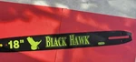 New Poulan Black Hawk 18" Chainsaw Bar 62 Drive Link, 50 Gauge Made By Oregon. Price: $25.00.