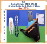 Original Stihl Gta 26 Cordless Saw Belt Bag GA01490 1700 & Guide Bar Chain New. Price: $52.99.