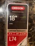 Oregon L74 Chainsaw 18" Low Kickback .325" .063" Brand New Package.. Price: $25.00.