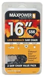 Maxpower 2 Pack Replacement Chains For 16 Inch Craftsman, Echo, Homelite, Pou... New. Price: $36.29.