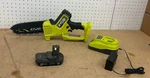 Ryobi One+ Hp 18V Brushless In. Cordless Mini Chainsaw With 2.0 Ah Battery Used. Price: $144.99.