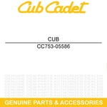 Cub Cadet 753-05586 Oil Tank Assembly PS720R New. Price: $27.18.