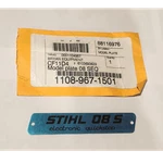 New Old Stock Oem Stihl Model Plate Tag Emblem Chainsaw 11089671501 Open. Price: $17.99.