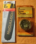 Mcculloch 214233, 214923-12 Eager Beaver Low Kickback 10" Chainsaw Chain,bar,nos New. Price: $48.99.