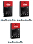 28" 3-PACK Square Ground Chisel Saw Chains 3/8 Pitch .050 Gauge Dl 72CL093G(3 New. Price: $97.68.