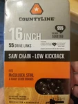 Countyline Chain Saw 16" Fits Stihl, Mcculloch & More 55 Drive Links New. Price: $12.99.