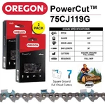 2-PACK Oregon Powercut Chains- 75CJ119G (3/8" Pitch, .063" Gauge, Dl) New. Price: $84.63.