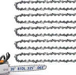 Pack 20" Chainsaw .325" .063" 81DL For Stihl MS261 MS290 MS291 New. Price: $53.78.