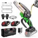 Mini Chainsaw Cordless, 6 Handheld Inch, Green New. Price: $75.73.