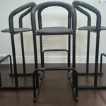Set Of 4 Postmodern Minimalist Barstools By Les Industries Amisco Height Used. Price: $595.00.