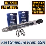 Us Holzfforma 76" 3/8 .063 220DL Guide Bar Saw Chain St MS660 MS661 MS650 New. Price: $359.00.