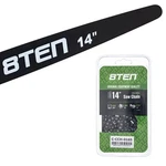 8TEN 14" Chainsaw Guide Bar & 2 .050 1/4 76DL Semi Chisel For Oregon New. Price: $79.95.
