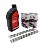 Proven Part (2) 18" Chain 3/8" .058" 68DL 591143468 (1) Qt Bar & Oil (6) 7 New. Price: $38.55.