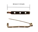50 Pcs Silver Nickel 38MM 1-1/2" Bar Pins Jewelry Brooch Backs With Holes New. Price: $12.99.