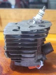 Husqvarna 51 Mahle Cylinder Used 45MM 46ZD5 Partial Scoring Oem. Price: $35.00.