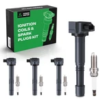 4PCS Ignition Coil & Iridium Spark Plug Kits For Honda Accord Cr-v Acura UF712 New. Price: $61.59.