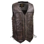 Milwaukee Leather Men's Wreck Distressed Brown Motorcycle Vest - LKM3795 New. Price: $129.99.
