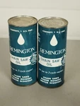 2X Vintage 1 Pint Remington Chain Saw Oil Can Used. Price: $6.99.