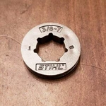 Stihl (1) Rim Sprocket 3/8" 7-TEETH 024 026 028 034 0000-642-1231 Genuine Oem New. Price: $21.95.