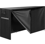 6FT Waterproof Firewood Log Rack Cover 600D Oxford W/ Zipper Hook Loop Tape Open. Price: $31.99.