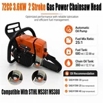 For Stihl MS380 MS381 Chainsaw 18/20/24/28" Bar 72CC Handle Gas Power Head 3.6KW New. Price: $261.89.