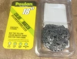 *one*poulan 18" Color Match 3/8' Pitch Replacement Chain #952-165014 New Open. Price: $12.00.
