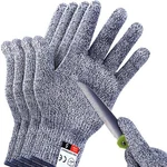4 Pcs M+l Cut Resistant Gloves Level 5 Protection For Kitchen Upgrade Safety New. Price: $12.47.