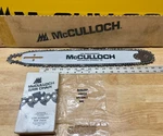 Oem Nos 16" Mcculloch Chainsaw Bar 223195 .325 Pitch .050 Gauge W/chain (bin J) New. Price: $40.00.