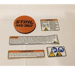 New Old Stock Oem Stihl Model Tag Emblem Plate & Decal Set MS362 Chainsaw. Price: $19.99.