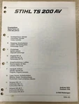 New Stihl 200 Av Chainsaw Spare Parts List Free Shipping. Price: $20.00.