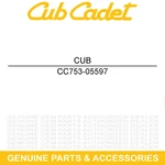 Cub Cadet 753-05597 Chain Tension Hdw PS720R New. Price: $13.95.