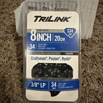 Trilink 8-INCH Drive S34 Semi-chisel 14334TK 3/8 Lp Chainsaw Blade New. Price: $19.99.