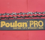 New Poulan 16" Bar And Chain With Control Tip / Sprocket Nose 56 Dl. Price: $35.00.
