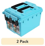 (2 Pack) Ozark Trail Blue Marine Equipment Storage Box With Water Resistant Lid New. Price: $8.85.