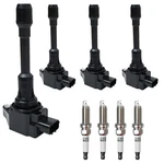 Ignition Coil Pack UF549 And Spark Plug 93501 Compatible With 2007-2019 Nissa... New. Price: $99.09.