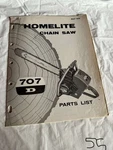 Homelite Chainsaw 707D Parts List May Year 1961 Assembly Sales Manual Acceptable. Price: $26.24.