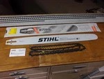 Stihl Oem 28" Pro Guide Bar & Chain 36RM 3/8" .063" 91DL 3003-000-6038 #GM-SN1D Open. Price: $159.95.