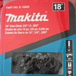 Makita E-18225 18" 3/8" Lp .050" For GCU04 GCU05 GCU06 Chainsaw New. Price: $18.44.