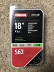 Oregon S62 18" Chainsaw Pack Low Kickback Link 3/8 .050 New. Price: $24.95.