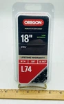 Oregon L74 18 Inch Chainsaw .325 Pitch .063 Gauge Links Low Kickback Used. Price: $21.24.