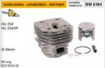 503503902 Cylinder And Piston Chainsaw Husqvarna 254 Xp Jonsereds 45 Mm New. Price: $158.80.