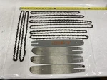 Lot Of 1/4" Pitch Assorted Chainsaw Bars + 8 - Oregon, Windsor, Etc. Used. Price: $94.19.