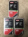 Lot Of 3 Oregon 20" Saw Chain H78 Low Kickback Pack Husqvarna Poulon Mcculloch New. Price: $74.99.